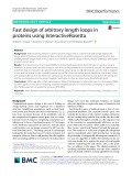 Fast design of arbitrary length loops in proteins using InteractiveRosetta