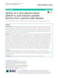 SpirPep: An in silico digestion-based platform to assist bioactive peptides discovery from a genome-wide database