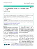 A short note on dynamic programming in a band