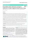 Ensemble outlier detection and gene selection in triple-negative breast cancer data