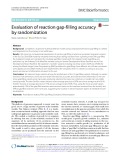 Evaluation of reaction gap-filling accuracy by randomization