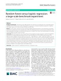 Random forest versus logistic regression: A large-scale benchmark experiment