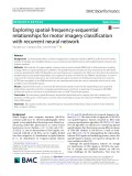 Exploring spatial-frequency-sequential relationships for motor imagery classification with recurrent neural network
