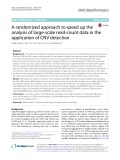 A randomized approach to speed up the analysis of large-scale read-count data in the application of CNV detection