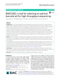 BARCOSEL: A tool for selecting an optimal barcode set for high-throughput sequencing