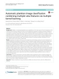 Automatic plankton image classification combining multiple view features via multiple kernel learning