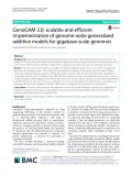 GenoGAM 2.0: Scalable and efficient implementation of genome-wide generalized additive models for gigabase-scale genomes