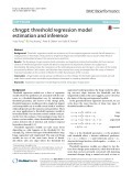 Chngpt: Threshold regression model estimation and inference
