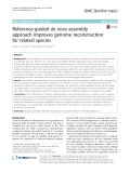 Reference-guided de novo assembly approach improves genome reconstruction for related species