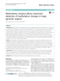Redundancy analysis allows improved detection of methylation changes in large genomic regions