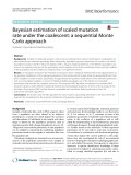 Bayesian estimation of scaled mutation rate under the coalescent: A sequential Monte Carlo approach