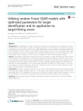 Utilizing random Forest QSAR models with optimized parameters for target identification and its application to target-fishing server