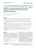CORNAS: Coverage-dependent RNA-Seq analysis of gene expression data without biological replicates