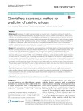 CSmetaPred: A consensus method for prediction of catalytic residues