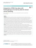 Integration of RNA-Seq data with heterogeneous microarray data for breast cancer profiling