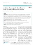 DiceR: An R package for class discovery using an ensemble driven approach