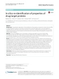 In silico re-identification of properties of drug target proteins