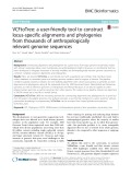VCFtoTree: A user-friendly tool to construct locus-specific alignments and phylogenies from thousands of anthropologically relevant genome sequences