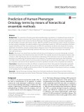 Prediction of Human Phenotype Ontology terms by means of hierarchical ensemble methods