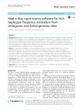 Hapl-o-Mat: Open-source software for HLA haplotype frequency estimation from ambiguous and heterogeneous data