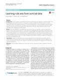 Learning rule sets from survival data