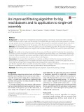 An improved filtering algorithm for big read datasets and its application to single-cell assembly