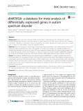 DbMDEGA: A database for meta-analysis of differentially expressed genes in autism spectrum disorder