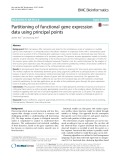 Partitioning of functional gene expression data using principal points
