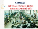 Bài giảng Chương 5: Kế toán các quá trình kinh doanh chủ yếu