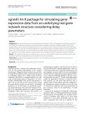 SgnesR: An R package for simulating gene expression data from an underlying real gene network structure considering delay parameters