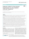 Prediction models for drug-induced hepatotoxicity by using weighted molecular fingerprints