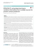 EPSILON-CP: Using deep learning to combine information from multiple sources for protein contact prediction