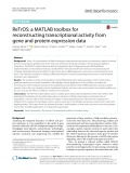 ReTrOS: A MATLAB toolbox for reconstructing transcriptional activity from gene and protein expression data