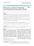 NFPscanner: A webtool for knowledgebased deciphering of biomedical networks