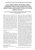 Dual-band mimo antenna using gradient arcs for construction monitoring and inspection systems based on IIoT