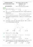 Đề thi học kì 1 môn Toán 12 năm 2019-2020 - Trường THPT chuyên Lam Sơn