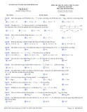 Đề thi học kì 1 môn Toán 12 năm 2019-2020 có đáp án - Sở GD&ĐT tỉnh Đồng Nai