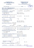 Đề thi học kì 2 môn Toán 10 năm 2019-2020 có đáp án - Trường THPT Phan Chu Trinh