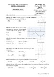 Đề thi học kì 1 môn Toán 12 năm 2019-2020 có đáp án - Trường THPT chuyên ĐH Sư phạm Hà Nội