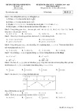 Đề thi học kì 2 môn Toán 12 năm 2019-2020 có đáp án - Trường THPT Phan Đình Phùng