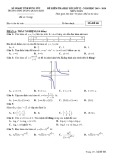 Đề thi học kì 1 môn Toán 12 năm 2019-2020 có đáp án - Trường THPT Dương Quảng Hàm