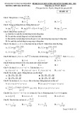 Đề thi học kì 2 môn Toán 11 năm 2019-2020 có đáp án - Trường THPT Bắc Duyên Hà