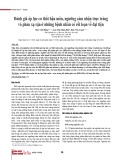 Đánh giá áp lực cơ thắt hậu môn, ngưỡng cảm nhận trực tràng và phản xạ rặn ở những bệnh nhân có rối loạn về đại tiện