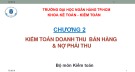 Bài giảng Chương 2: Kiểm toán doanh thu bán hàng & nợ phải thu