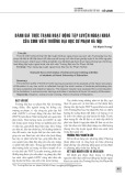 Đánh giá thực trạng hoạt động tập luyện ngoại khóa của sinh viên trường Đại học Sư phạm Hà Nội