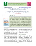 Variability, heritability and genetic advance analysis in bread wheat (Triticum aestivum L.) genotypes