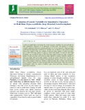 Evaluation of genetic variability for quantitative characters in moth bean [Vigna aconitifolia (Jacq) Marechal] local germplasm