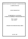 Summary of Economic Doctoral thesis: Environmental accounting in mining enterprises in Binh Dinh province