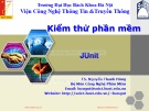 Bài giảng Kiểm thử phần mềm: Chương 5 - TS. Nguyễn Thanh Hùng