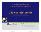 Bài giảng Cấu trúc dữ liệu và giải thuật: Các khái niệm cơ bản - Nguyễn Tri Tuấn